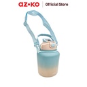 AZKO Ataru 1.1 ltr Joy Botol Vacuum Flask - Biru Soft Tumbler Termos Minuman Tempat Air Minum Panas Dingin Water Bottle Food Grade Perlengkapan Minum