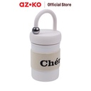 AZKO Ataru 400 ml Chonel Botol Vacuum Flask - Putih Tumbler Termos Minuman Tempat Air Minum Panas Dingin Water Bottle Food Grade Perlengkapan Minum