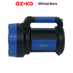 AZKO Powerlite Senter Led Rechargeable 7 Watt - Biru/Hitam Flashlight Emergency Lamp Lampu Camping Portable Travel Light Lampu Darurat Cadangan