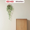 AZKO Forhom Tanaman Artifisial Gantung Sonerila Dengan Pot Keranjang - Hijau Tumbuhan Tanaman Buatan Dekorasi Plant Sintetis Pajangan Rumah Serbaguna Hiasan Properti Foto