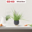 AZKO Forhom Tanaman Artifisial Spring Grass Dengan Pot - Hitam Tumbuhan Tanaman Buatan Dekorasi Plant Sintetis Pajangan Rumah Serbaguna Hiasan Properti Foto