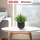AZKO Forhom Tanaman Artifisial Aquatic Grass Dengan Pot Keramik - Hitam Tumbuhan Tanaman Buatan Dekorasi Plant Sintetis Pajangan Rumah Serbaguna Hiasan Properti Foto