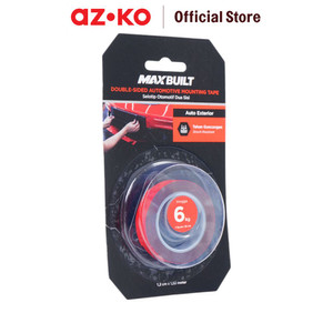 AZKO Maxbuilt 1.2 cmx1.52 mtr Isolasi Mounting Tape Automotive Exterior Isolasi Lakban Alat Penempel Tape Double Side Selotip Dua Sisi Selotip Super Kuat