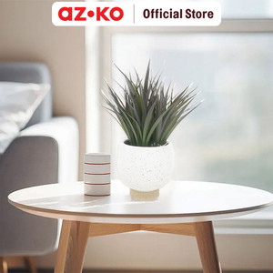 AZKO Forhom Tanaman Artifisial Aquatic Grass Dengan Pot Keramik - Putih Tumbuhan Tanaman Buatan Dekorasi Plant Sintetis Pajangan Rumah Serbaguna Hiasan Properti Foto