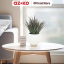 AZKO Forhom Tanaman Artifisial Aquatic Grass Dengan Pot Keramik - Putih Tumbuhan Tanaman Buatan Dekorasi Plant Sintetis Pajangan Rumah Serbaguna Hiasan Properti Foto