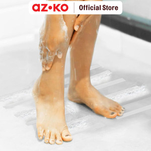 AZKO Maxbuilt 4.57 mtr Lakban Kamar Mandi Anti Slip Peva Clear 50.8 Mm Tape Floor Bathroom Lakban Anti Slip Serbaguna Perlengkapan Keselamatan