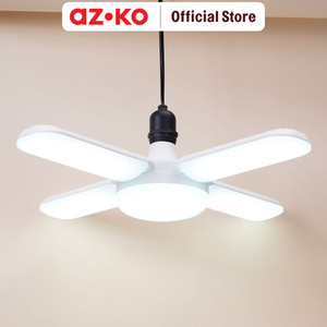 AZKO Apa Bohlam Led Leaf Lipat 40 Watt Cool Daylight - Putih Bulb Lampu Cahaya Putih Indoor Outdoor Light Led Light Bolam