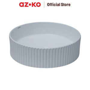 AZKO Acroz Wastfel Keramik Counter Top Sf7009 - Putih Wastafel Kamar Mandi Bathroom Sink Bak Tempat Cuci Tangan Perlengkapan Kamar Mandi