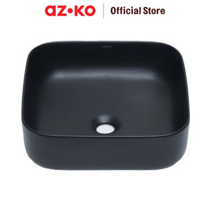 AZKO Acroz Wastafel Keramik Sf1205Mb - Hitam Matte Hand Sink Tempat Cuci Tangan Perlengkapan Interior Rumah Home Furniture Tools