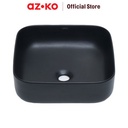 AZKO Acroz Wastafel Keramik Sf1205Mb - Hitam Matte Hand Sink Tempat Cuci Tangan Perlengkapan Interior Rumah Home Furniture Tools
