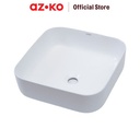 AZKO Acroz Wastafel Keramik Sf1205 - Putih Basin Wastafel Westafel Tempat Cuci Tangan Perlengkapan Rumah