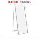 AZKO Arthome Cermin Lantai Aluminium Curved Standing Floor Mirror Kaca Berdiri Serbaguna Dengan Sandaran Furniture Indoor Rumah