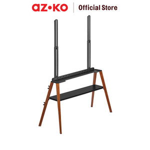 AZKO Krisbow Verta Rak Tv 43-75 inci - Hitam/Cokelat Tv Stand Furnitur Indoor Rumah Meja Rak Tivi Tempat Pajangan Televisi