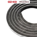 AZKO Krisbow 1.5X500 cm Segel Pintu & Jendela Mohair - Abu-Abu Pengaman Pintu Door And Window Seal Strip Penutup Cela Pintu Jendela Aksesoris Rumah Tangga