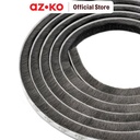 AZKO Krisbow 9X9 mm Segel Pintu Dan Jendela Mohair - Abu-Abu Pengaman Pintu Door And Window Seal Strip Penutup Cela Pintu Jendela Aksesoris Rumah Tangga