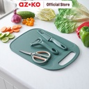 AZKO Kris Set 4 Pcs Pisau Dapur Dengan Talenan - Hijau Knife And Peeler Set Cutting Board Alat Kupas Kulit Buah Dan Sayur Cooking Knife Perlengkapan Masak Kitchen Tools