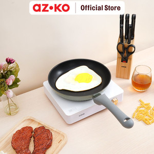 AZKO Kris 24 cm Linea Wajan Penggorengan - Hijau Frypan Pan Wok Anti Lengket Non Stick Teflon Penggoreng Alat Masak Perlengkapan Dapur