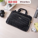 AZKO Passport Cartier Tas Laptop Tas Jinjing Selempang Laptop Laptop Bag Tempat Penyimpanan Notebook - Pink
