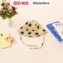 AZKO Ataru Topi Bonnet Anak Polkadot - Cokelat Aksesoris Kepala Kids Bonnet Hat Topi Stylish Anak Lucu Aksesoris Fashion Anak