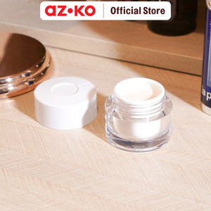 AZKO Ataru 30 gr Pot Cream Dengan Scraper - Putih Wadah Simpan Krim Tempat Cream Cream Pot With Scrapper Perlengkapan Kosmetik