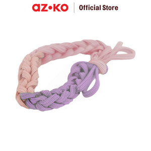 AZKO Ataru Ikat Rambut Twisted - Pink Hair Tie Aksesoris Karet Rambut Cewek Scrunchy Wanita Motif Scrunchies Lucu