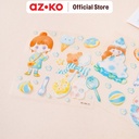 AZKO Ataru Stiker Bag Summy Chan Sticker Bag Dekorasi Tempel Hiasan Serbaguna Motif Decoration Stickers