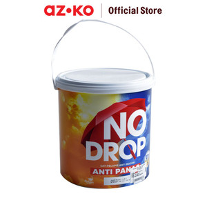 AZKO No Drop 4 kg Cat Pelapis Anti Bocor Dan Panas - Abu-Abu Paint Waterproof Cat Lapisan Pelindung Dinding Perlengkapan Tukang