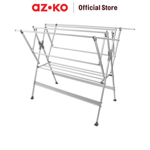 AZKO Stora 150X106.5X145 cm Jemuran Baju Lipat X-Shape Tempat Jemur Baju Luar Ruangan Drying Rack Gantungan Laundry Perlengkapan Rumah Tangga