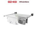AZKO Stora 91X73.2X10.3 cm Jemuran Baju Dinding Lipat Tempat Jemur Baju Drying Rack Gantungan Laundry Perlengkapan Rumah Tangga