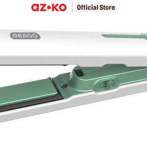 AZKO Memoo Alat Catok Portable - Putih/Hijau Pelurus Rambut Catokan Hair Styler Elektronik Kecantikan
