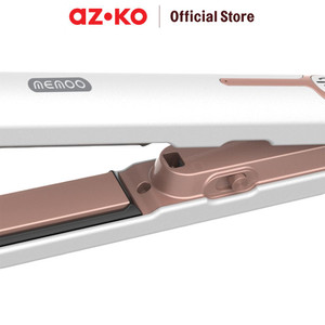 AZKO Memoo Alat Catok Portable - Putih/Pink Pelurus Rambut Catokan Hair Styler Elektronik Kecantikan