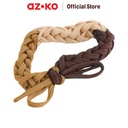 AZKO Ataru Ikat Rambut Twisted - Cokelat Hair Tie Aksesoris Karet Rambut Cewek Scrunchy Wanita Motif Scrunchies Lucu