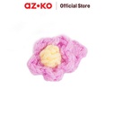 AZKO Ataru Set 2 Pcs Ikat Rambut Flower - Pink Hair Tie Aksesoris Karet Rambut Cewek Scrunchy Wanita Motif Scrunchies Lucu