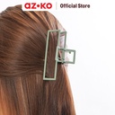 AZKO Ataru Jepit Rambut Rectangle - Hijau Hair Clip Claw Aksesoris Jepitan Cewek Penjepit Hiasan Rambut Wanita Aksesori Kepala