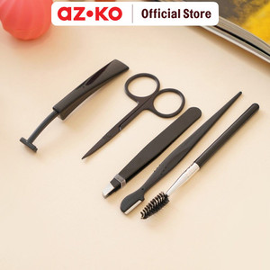 AZKO Ataru Set 5 Pcs Threading Alis Alat Penghilang Bulu Alis Eyebrow Threading Kit Beauty Tools Pelengkap Kecantikan Wajah