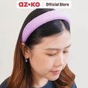 AZKO Ataru Bando Stripe Texture - Ungu Headband Aksesoris Rambut Bandana Wanita Women Accessories Hiasan Kepala