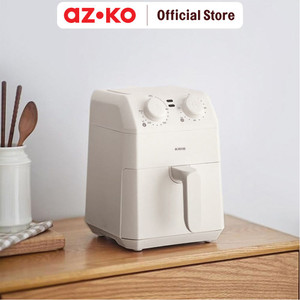 AZKO Kris 3 ltr Air Fryer Manual 800 watt - Putih Alat Masak Goreng Pembuat Makanan Penggoreng Tanpa Minyak Elektronik Dapur