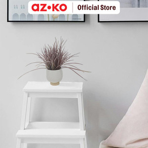 AZKO Forhom Tanaman Artifisial Spring Grass Dengan Pot - Putih Tumbuhan Tanaman Buatan Dekorasi Plant Sintetis Pajangan Rumah Serbaguna Hiasan Properti Foto