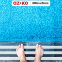 AZKO Maxbuilt 5 cmx4.5 mtr Isolasi Kamar Mandi Anti Slip Peva - Putih Tape Floor Bathroom Lakban Anti Slip Serbaguna Perlengkapan Keselamatan