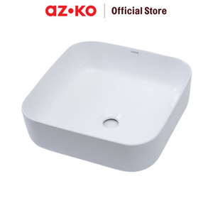 AZKO Acroz Wastafel Keramik Sf1205 - Putih Basin Wastafel Westafel Tempat Cuci Tangan Perlengkapan Rumah