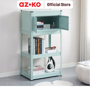 AZKO Stora Hiro Rak Besi 3 Tingkat - Hijau Mint Organizer Serbaguna Tempat Simpan Barang Multifungsi Rak Storage Perlengkapan Rumah Tangga