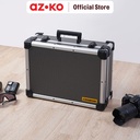 AZKO Krisbow 45.5X33X16.8 cm Kotak Perkakas - Silver Protective Case Kotak Perkakas Khusus Toolbox Wadah Pengaman Perkakas Teknisi