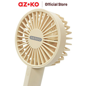 AZKO Memoo Kipas Angin Portabel Rechargeable - Putih Portable Fan Kipas Mini Travel Serbaguna Kipas Angin Isi Ulang Penyejuk Udara