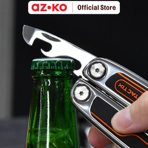 AZKO Tactix Alat Saku Tang Mini Serbaguna 15In1 Pisau Lipat Saku Pocket Knife Perlengkapan Outdoor Peralatan Kemping Survival Knife