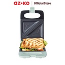 AZKO Kris Sandwich Maker 1 Slice - Hijau Matte Pembuat Roti Lapis Alat Pemanggang Cetakan Sandwich Anti Lengket Perlengkapan Dapur