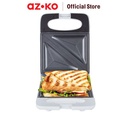 AZKO Kris Sandwich Maker 1 Slice - Putih Matte Pembuat Roti Lapis Alat Pemanggang Cetakan Sandwich Anti Lengket Perlengkapan Dapur