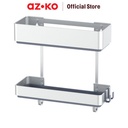 AZKO Stora Rak Dinding Kaman Mandi Aluminium Wk820435 Shower Wall Shelf Organizer Tempat Sampo Sabun Rak Tembok Serbaguna Aksesoris Kamar Mandi Furniture Indoor Rumah