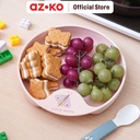 AZKO Rosti Mio Piring Makan Anak Butterfly - Pink Baby Food Plate Wadah Hidangan Food Grade Piring Anak Serbaguna Peralatan Makan Perlengkapan Dapur