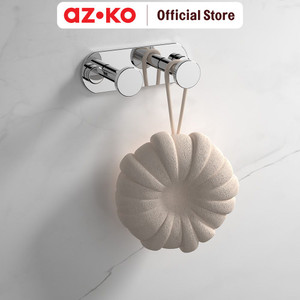 AZKO Fosa Gantungan Dinding Kamar Mandi 2 Kait 60102 Bathroom Hook Kaitan Dinding Serbaguna Pengait Handuk Alat Mandi