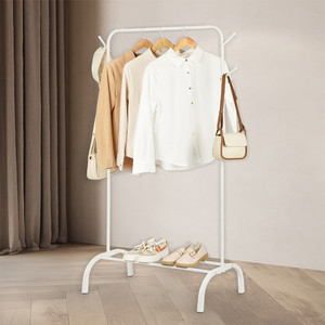AZKO Stora 82X41X152 cm Gantungan Pakaian Single - Putih Stand Hanger Gantungan Baju Berdiri Clothes Organizer Standing Clothing Rack
